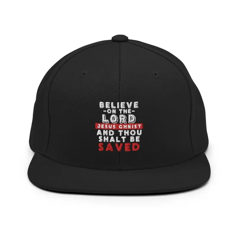 Acts 16:31 KJV Snapback Hat